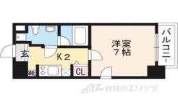 クレストコート二条城北間取り図面