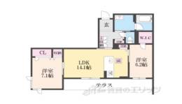 プラート　キアリノ間取り図面