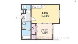 フジパレス瓜生堂１番館間取り図面