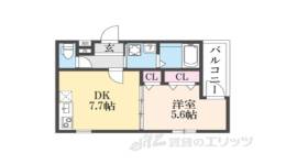 フジパレス瓜生堂２番館間取り図面