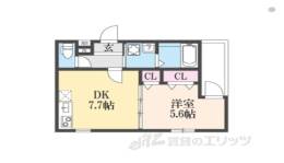 フジパレス瓜生堂２番館間取り図面