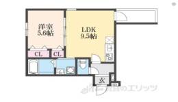 フジパレス瓜生堂２番館間取り図面