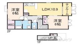 イロンデル２間取り図面