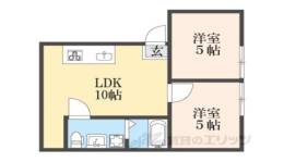 南花ノ坊ハイツ間取り図面