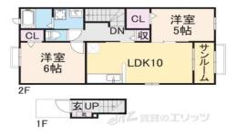 ハーモニーテラス１間取り図面