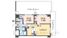 リソシエ今出川堀川グランディス間取り図面