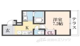 フジパレス稲野駅北２番館間取り図面