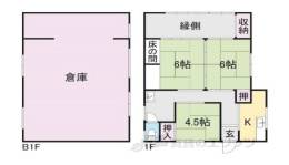 大原野村町94貸家（離れ）間取り図面