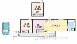 ベルリード御所東間取り図面