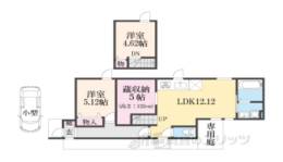 ＢｅｌｌｅＬｅａｄ御所東間取り図面