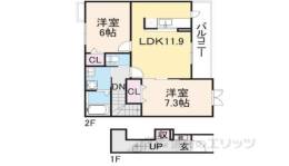 グラン　ジェルメ２間取り図面