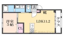 メゾン・ド・メグせんぞく間取り図面