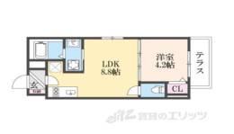 S COURT西大路間取り図面