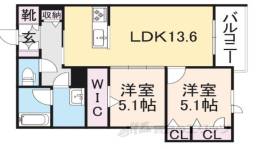 シャーメゾン新上小阪間取り図面