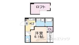 ハーモニーテラス深草東伊達町間取り図面