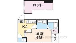 ハーモニーテラス深草東伊達町間取り図面