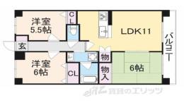 クレアコート帝塚山間取り図面