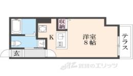 グラディート富雄駅前2番館(１階)間取り図面
