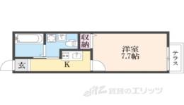 グラディート富雄駅前2番館(１階)間取り図面