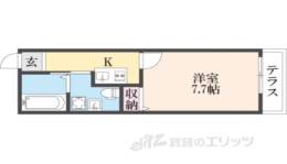 グラディート富雄駅前2番館(１階)間取り図面