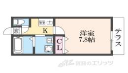 グラディート富雄駅前2番館(１階)間取り図面