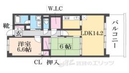 ヴィラ安堂寺２間取り図面