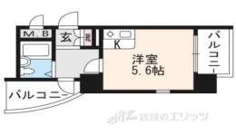 朝日プラザ深草間取り図面