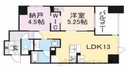シーンズ京都鴨川河原町間取り図面