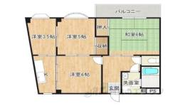 舞鶴グランドハイツ間取り図面