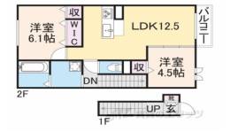 リヒトヴィラ１間取り図面