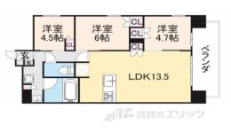 サンメゾン香里園駅前間取り図面