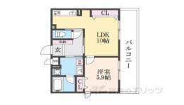 インサイトルポ山科新十条間取り図面