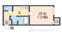 エムフラット衣摺１間取り図面