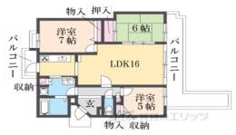 ローレルコート萩の台8間取り図面