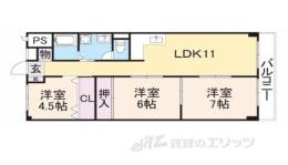 山科ハイツ間取り図面