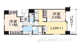 エステムプラザ京都四条烏丸２雅STYLE間取り図面