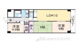 奈良パークハイツ間取り図面