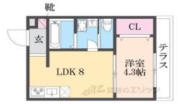 ラシャンス瓜生堂間取り図面