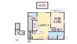 ウィズ大中１間取り図面