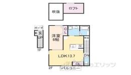 ウィズ大中２間取り図面