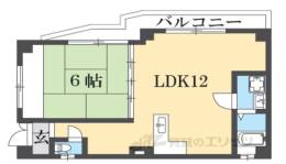 西野櫃川町72番地3F間取り図面