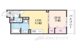 クリエオーレ雁屋西町間取り図面