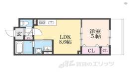 クリエオーレ雁屋西町間取り図面