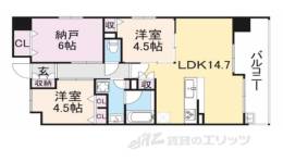 プレサンスグラン烏丸五条新町通間取り図面