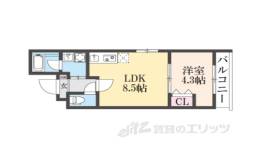 プリシード桃山新町レジデンス間取り図面