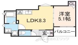 クリエオーレ吉田間取り図面