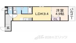 フジパレス駒林２間取り図面