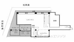 ホテルトラベルティン1階店舗間取り図面