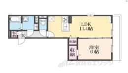 ＧＲＡＭＭ御陵Ａ間取り図面