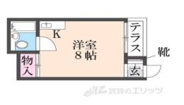 キューブ武庫川１間取り図面